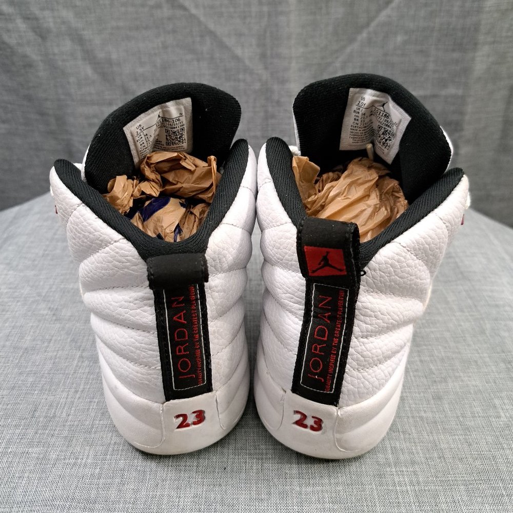 %Nike Air Jordan Retro 12 “Twist” Metallic Red Preschool Size 2.5Y AJ27 - Picture 4 of 12